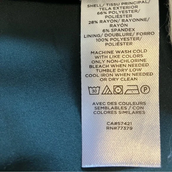 Ann Taylor Dark Green Pantsuit Size 8 - Picture 11 of 12